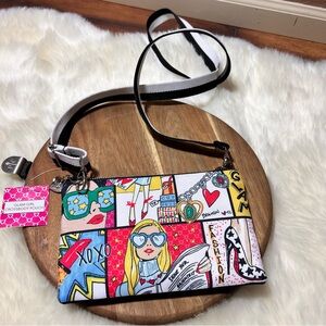 BRIGHTON Glam Girl VIP Fashionista Convertible Crossbody Pouch Clutch Bag NWT
